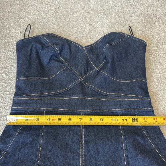 Cinq a Sept Zelda strapless denim jumpsuit - Picture 13 of 14